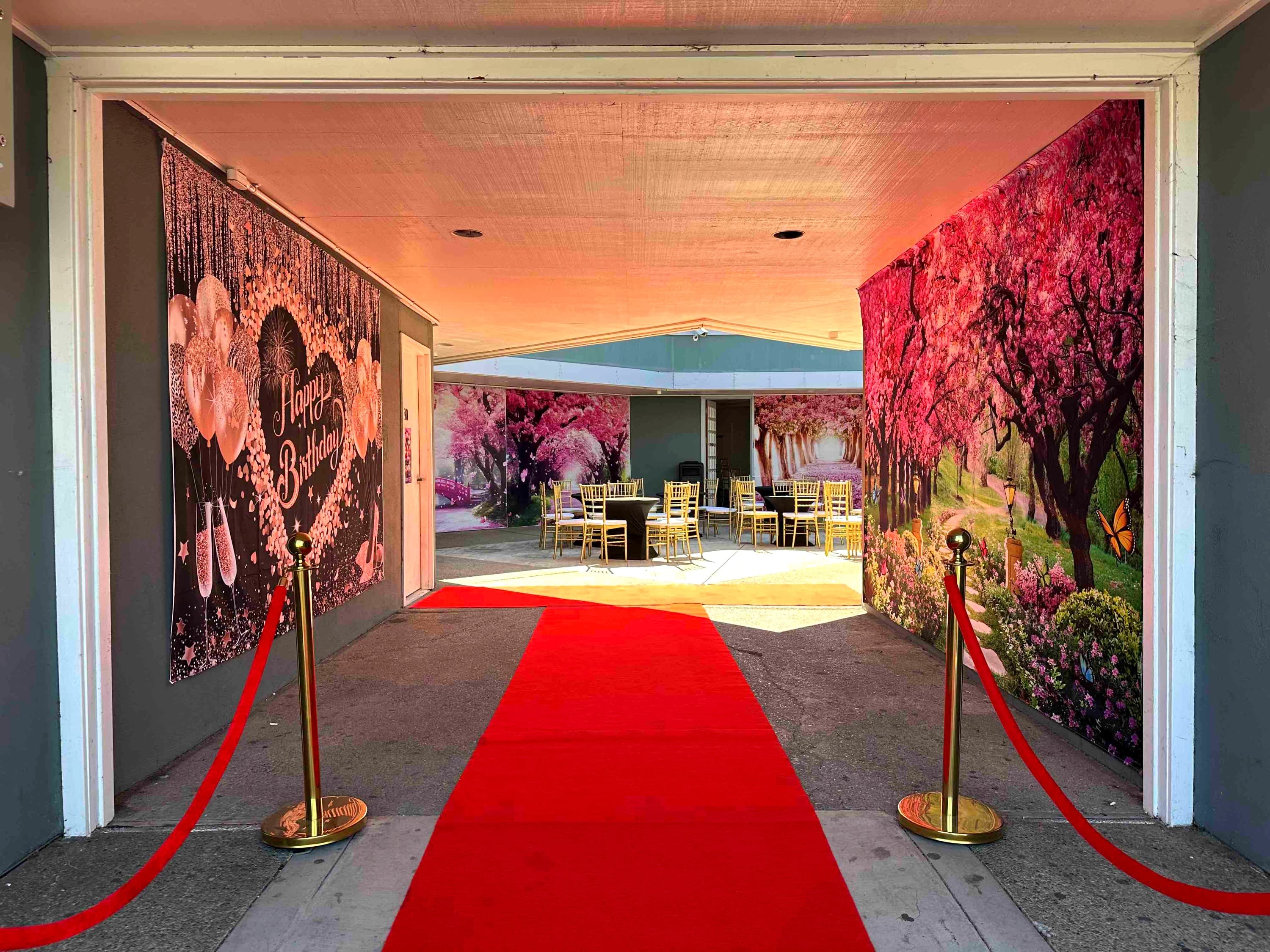 Red carpet entrance